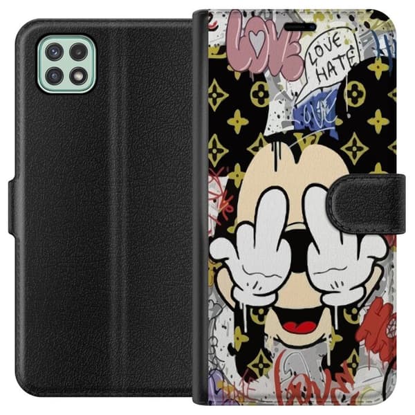 Samsung Galaxy A22 5G Plånboksfodral Musse Pigg LV