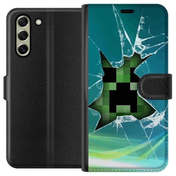 Samsung Galaxy S21 FE 5G Tegnebogsetui Minecraft
