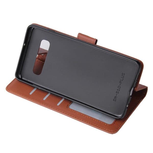 Lompakkokotelo Samsung S10 PLUS - 3 korttipaikkaa - 6 väriä