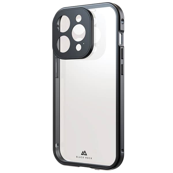 Black Rock iPhone 15 Pro Kuori 360 Glass Läpinäkyvä Musta