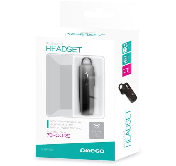 Omega kuulokkeet Bluetooth R410, musta (45212)