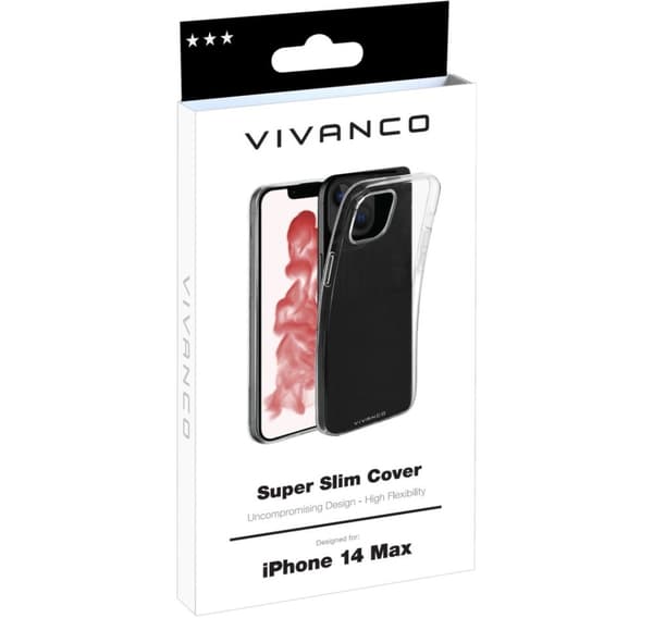 Vivanco-deksel Super Slim Apple iPhone 14 Plus, gjennomsiktig (63489)