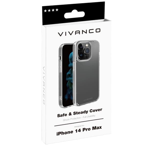 Vivanco beskyttelsesdeksel Safe&Steady Anti Shock Apple iPhone 14 Pro Max (63503)