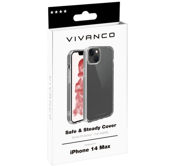 Vivanco cover Safe&Steady Anti Shock Apple iPhone 14 Plus, gennemsigtig (63488)
