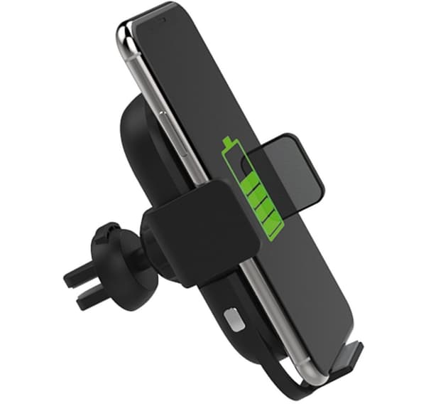 Platinet biltelefonfeste & QI trådløs lader 2A/10W PUCHWI