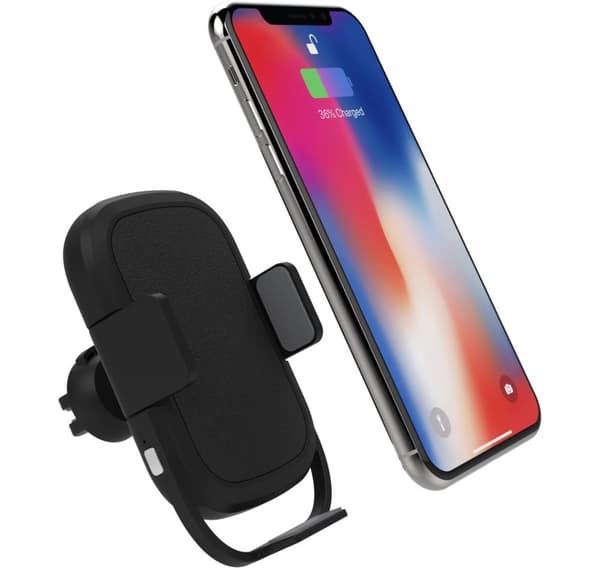 Platinet biltelefonfeste & QI trådløs lader 2A/10W PUCHWI