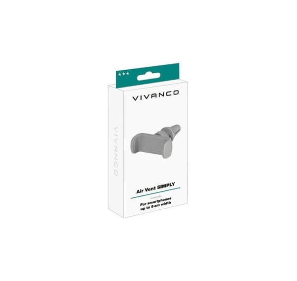 Vivanco biltelefonholder Simply, grå (62378)
