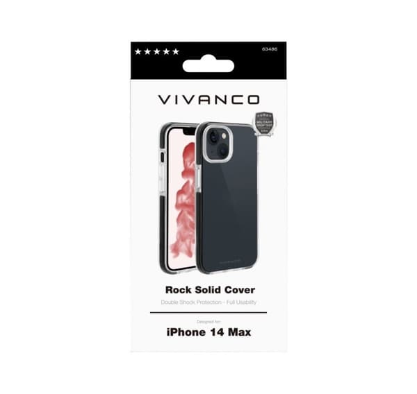 Vivanco cover Rock Solid Apple iPhone 14 Plus, gennemsigtig (63486)