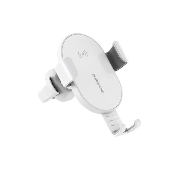 Borofone biltelefonhållare-laddare Q5, vit