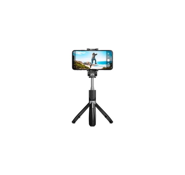Natec selfie stick-stativ Alvito BT, svart