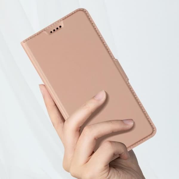 Fodral för Google Pixel 8 - AVIZAR - Wallet Slim - Rosa - Integrerad korthållare - Videostödsfunktion