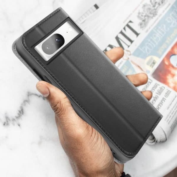 Fodral till Google Pixel 8 - BIGBEN - Korthållare Stativ Funktion - Svart