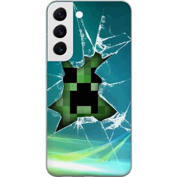 Samsung Galaxy S22 5G Gjennomsiktig deksel Minecraft