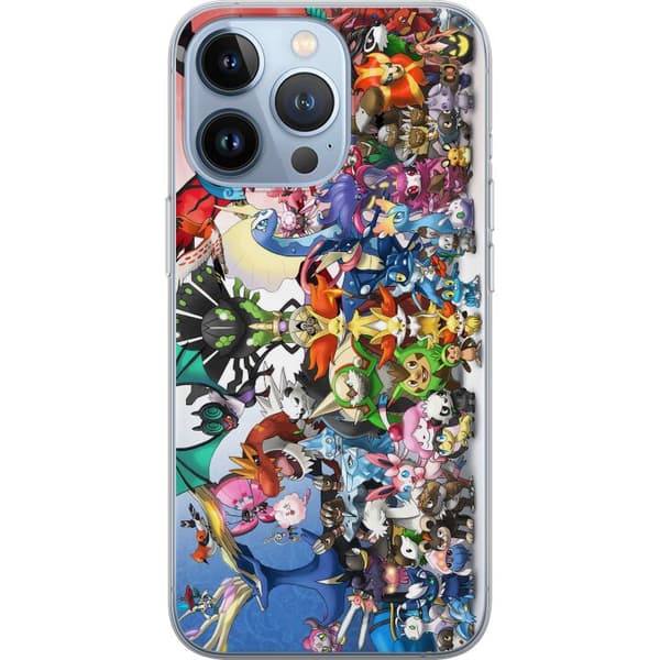Apple iPhone 13 Pro Genomskinligt Skal Pokemon