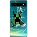 Miniatyrbild 1 av 3: Google Pixel 6a Genomskinligt Skal Minecraft