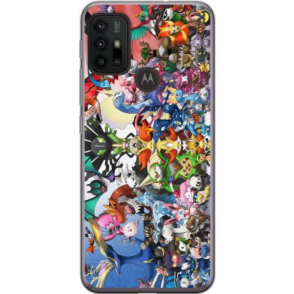 Motorola Moto G30 Läpinäkyvä kuori Pokemon