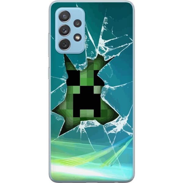 Samsung Galaxy A52 5G Gennemsigtig cover Minecraft