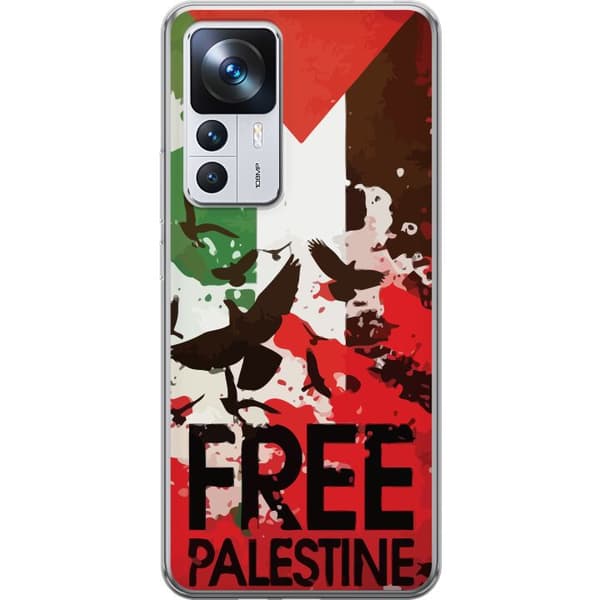Xiaomi 12T Pro Genomskinligt Skal Free Palestine