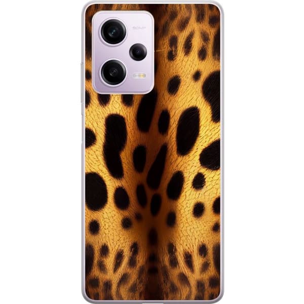 Xiaomi Redmi Note 12 Pro Gjennomsiktig deksel Leopard