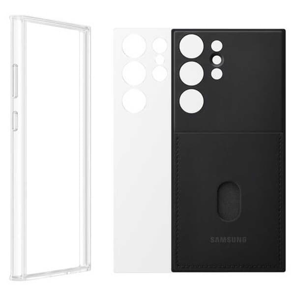 Samsung Sag Galaxy S23 Ultra Transparent,Sort