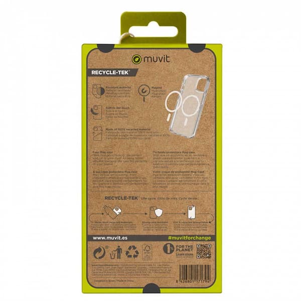 Muvit For Change Med Support Iphone Recycletek Magsafe 15 Sag Transparent