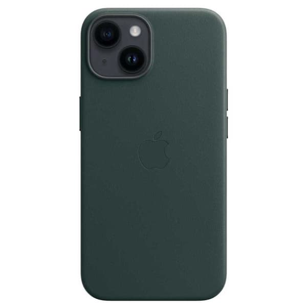 Apple Dække Iphone 14 Leather Grøn