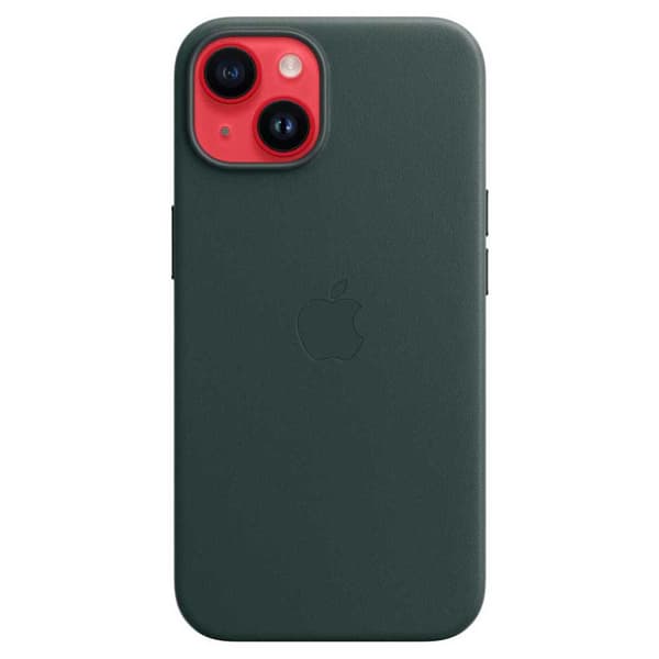 Apple Dække Iphone 14 Leather Grøn