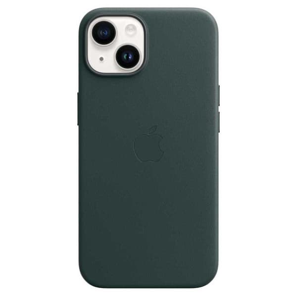 Apple Dække Iphone 14 Leather Grøn