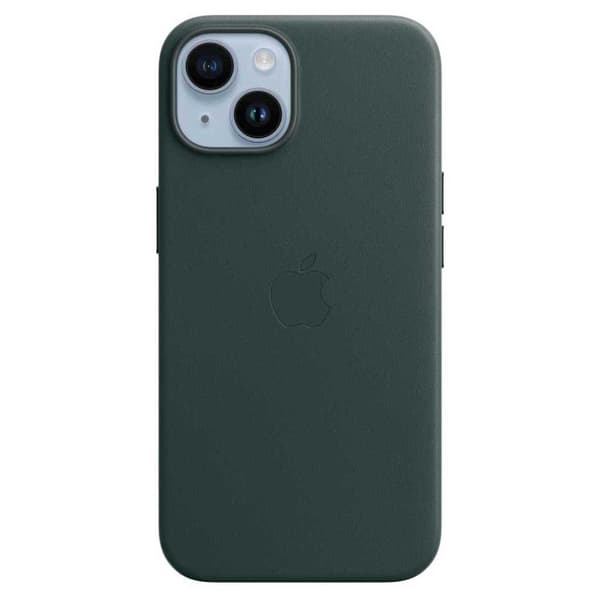 Apple Dække Iphone 14 Leather Grøn