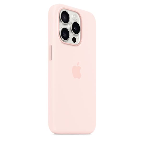Apple Silikone Etui Iphone 15 Pro Rosa