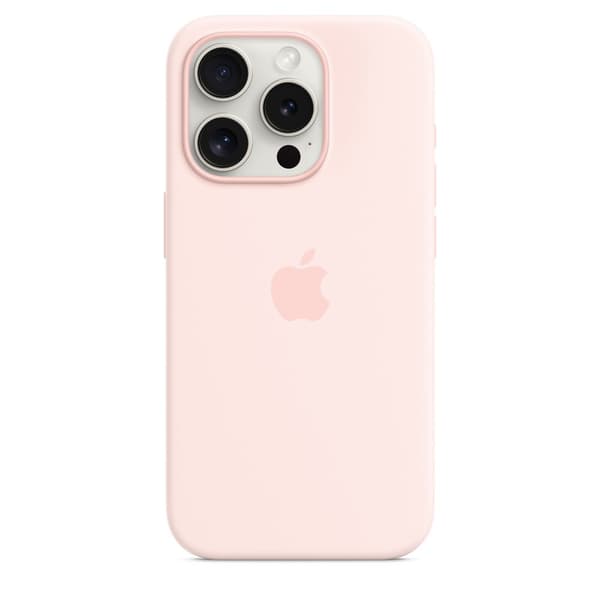 Apple Silikone Etui Iphone 15 Pro Rosa