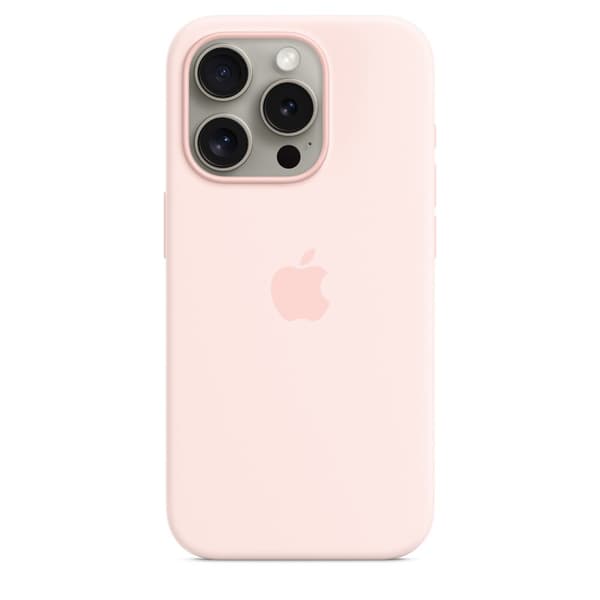 Apple Silikone Etui Iphone 15 Pro Rosa