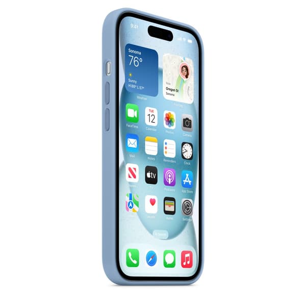 Apple Silikone Etui Iphone 15 Blå