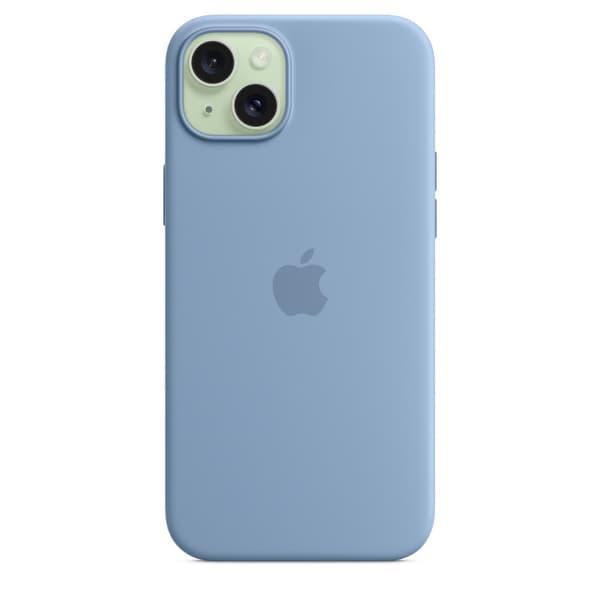 Apple Fall Iphone 15 Plus Silicone Blå