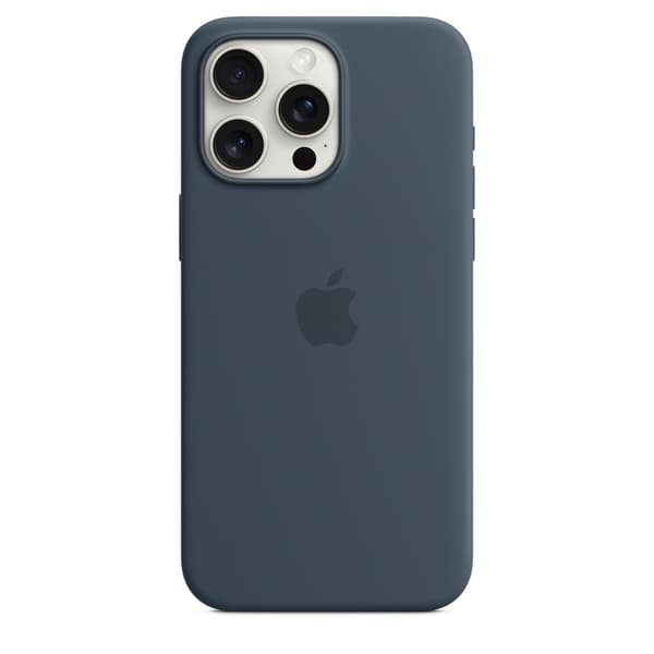 Apple Silikone Etui Iphone 15 Pro Max Blå