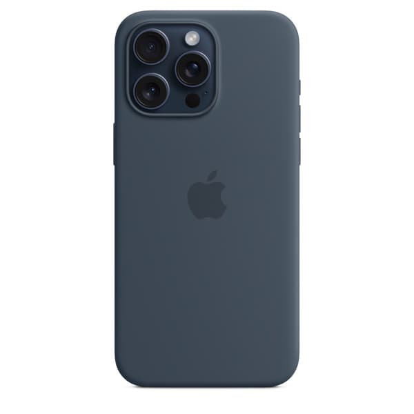 Apple Silikone Etui Iphone 15 Pro Max Blå