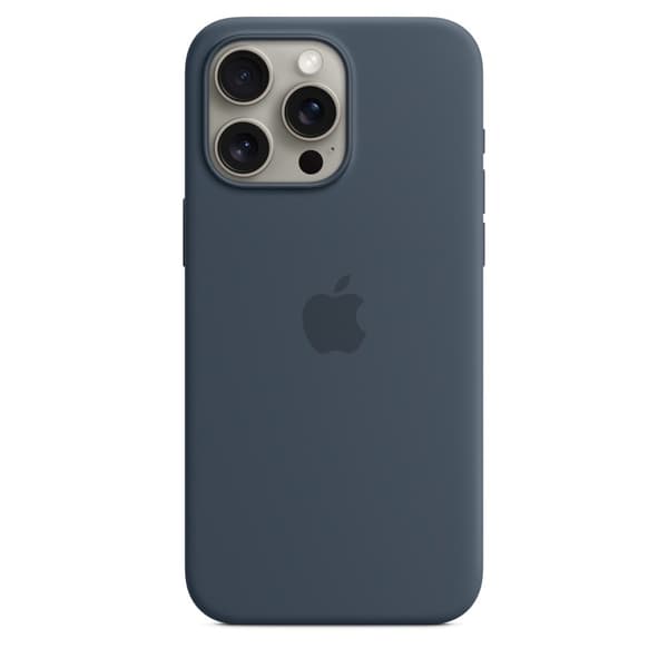 Apple Silikone Etui Iphone 15 Pro Max Blå