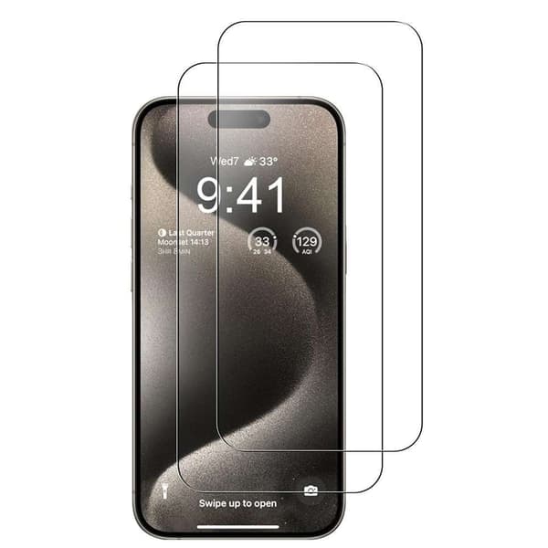 3 stk Hærdet glas iPhone 15 / 15 pro - Skærmbeskytter