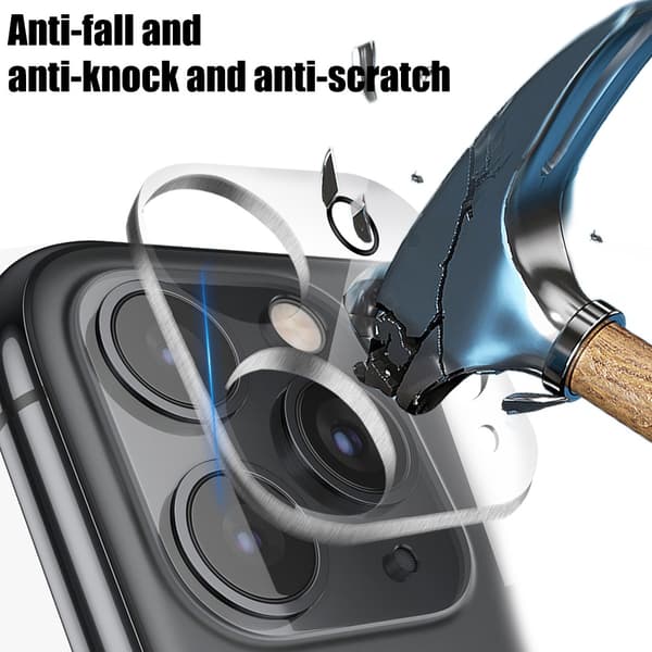 Objektivbeskyttelse for iPhone 15 Kamera i herdet glass