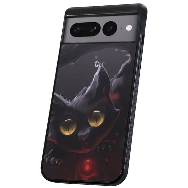 Google Pixel 7A - Cover/Mobilcover Sort Kat