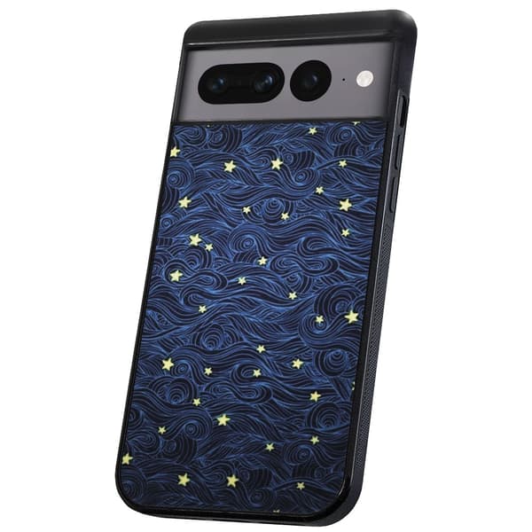 Google Pixel 7A - Cover/Mobilcover Stjernemønster
