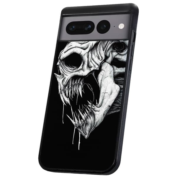 Google Pixel 8 - Cover/Mobilcover Dødningehoved Monster