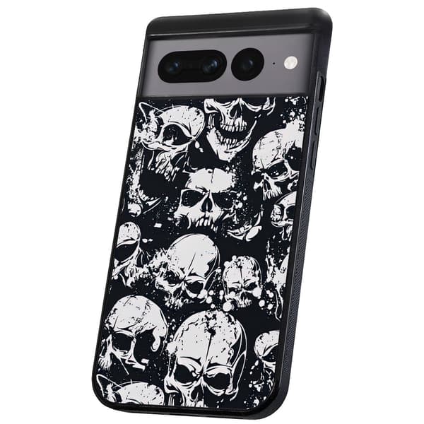 Google Pixel 7A - Skal/Mobilskal Skulls