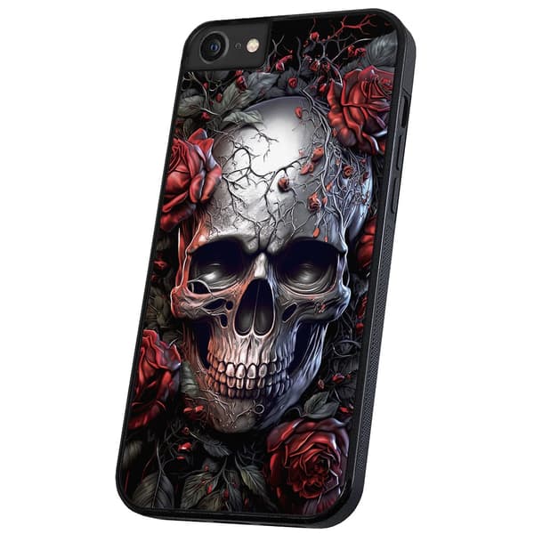iPhone 6/7/8 Plus - Skal/Mobilskal Skull Roses