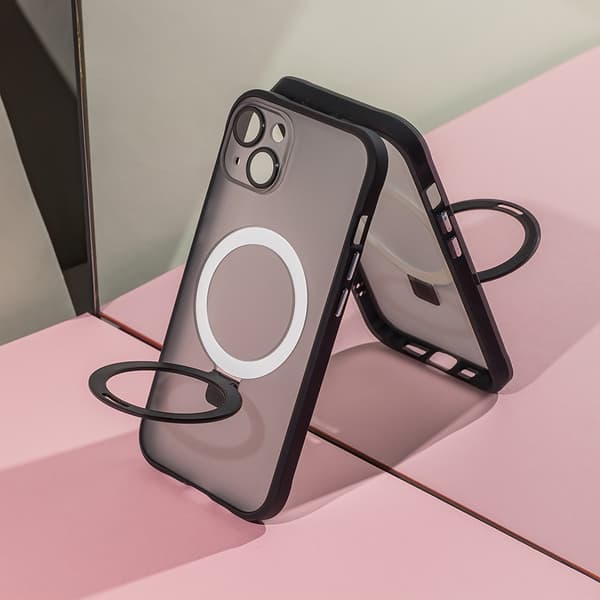 Bakdeksel med MagSafe-ring for iPhone 15 Pro - Svart