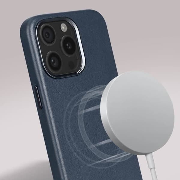 Coque - Avkodad - iPhone 15 Pro Max - Full-grain läder - Stötsäker 1.2m - MagSafe
