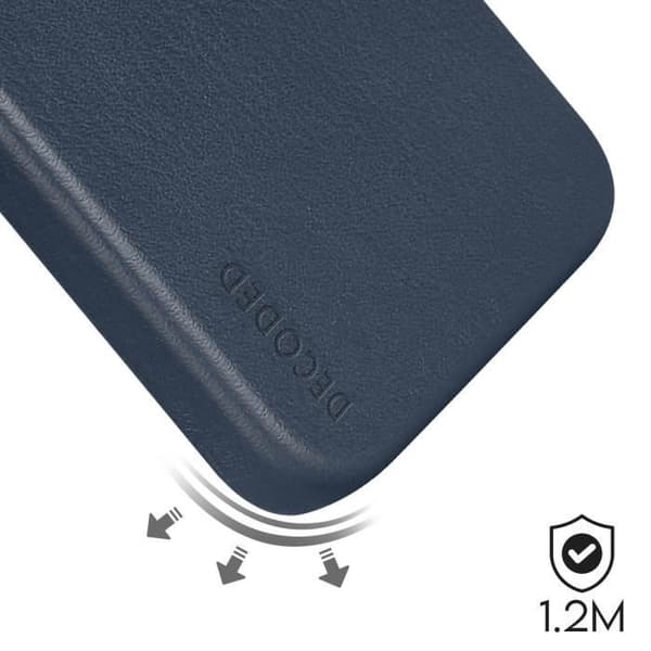 Coque - Avkodad - iPhone 15 Pro Max - Full-grain läder - Stötsäker 1.2m - MagSafe