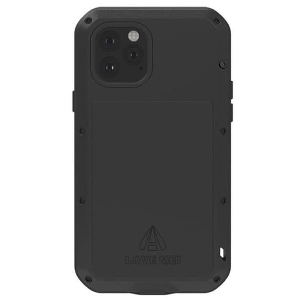 Coque Hybride - Love Mei - Puissant - iPhone 11 Pro Max - Protection Chocs - Färg Svart