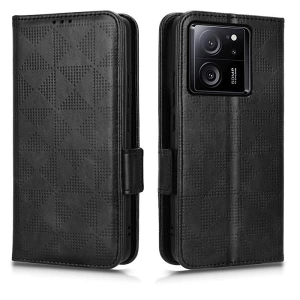 Telefonfodral - MKSMED - Xiaomi 13T / 13T Pro - PU-läder - Flip-skal - Svart