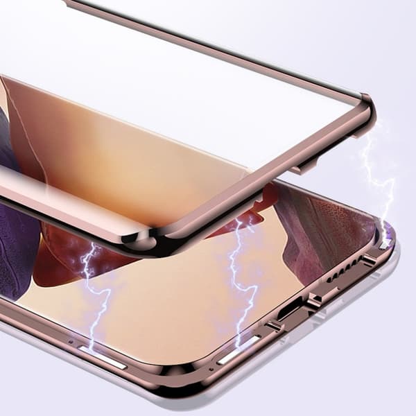 INF Magnetisk dubbelsidigt mobilfodral i härdat glas Samsung Galaxy S23